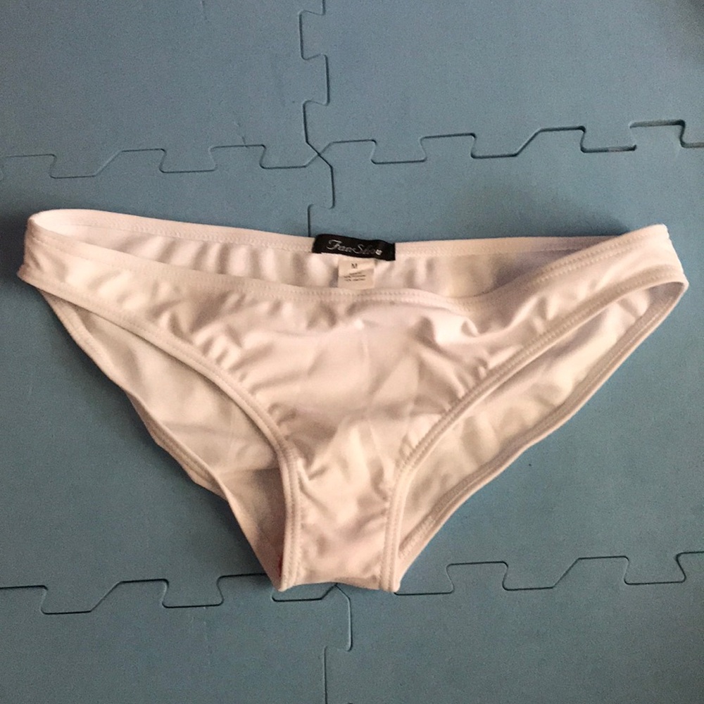Brand new white bikini bottoms.